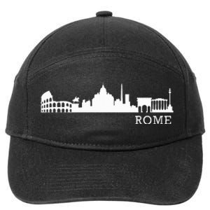 Rome Skyline Italy Gift For All Italians 7-Panel Snapback Hat