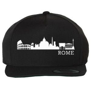 Rome Skyline Italy Gift For All Italians Wool Snapback Cap