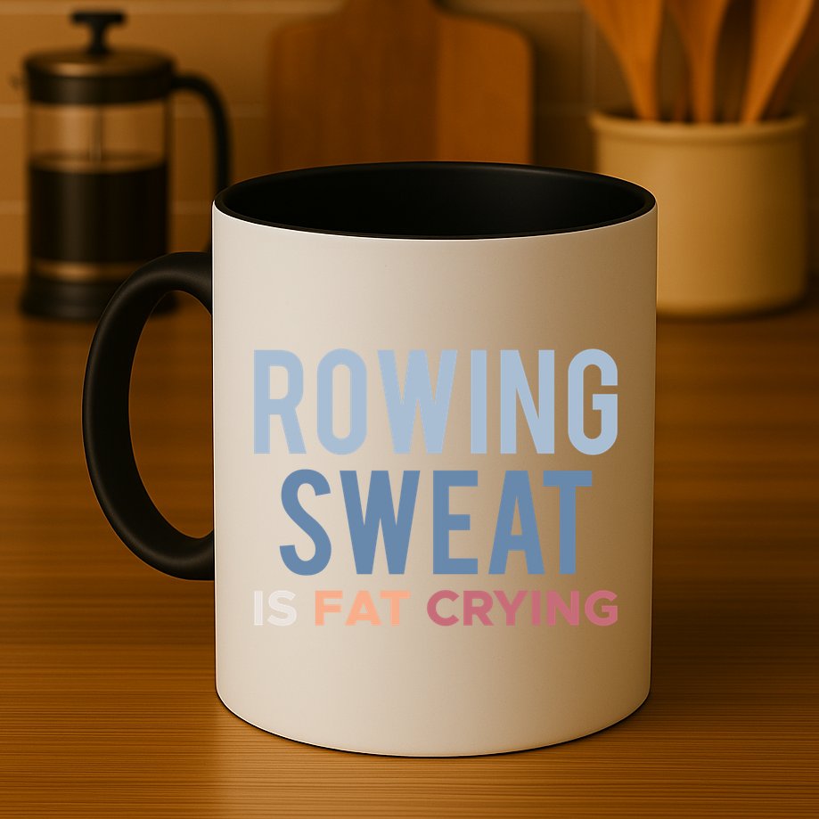 Rowing Sweat Is Fat Crying Gift Mug