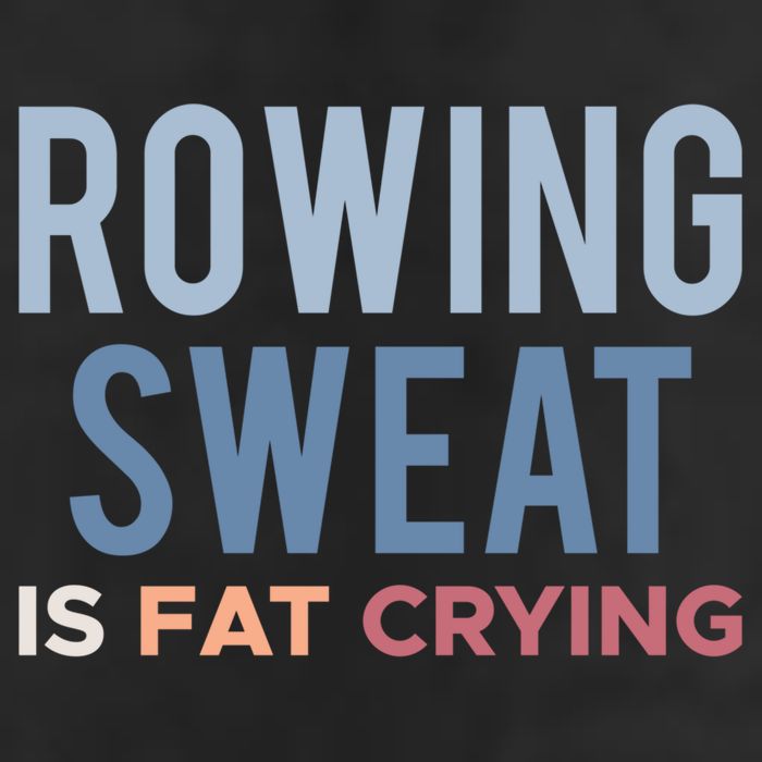 Rowing Sweat Is Fat Crying Gift Golf Towel