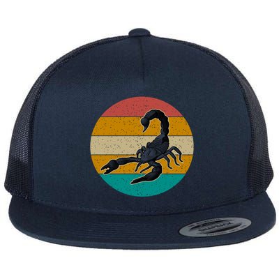 Retro Scorpion I Fun Spiders Insects Terrarium Scorpion Great Gift Flat Bill Trucker Hat