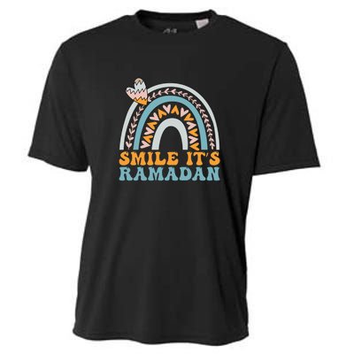 Rainbow Smile Its Ramadan For Muslim Gift Ramadan Mubarak Cooling Performance Crew T-Shirt