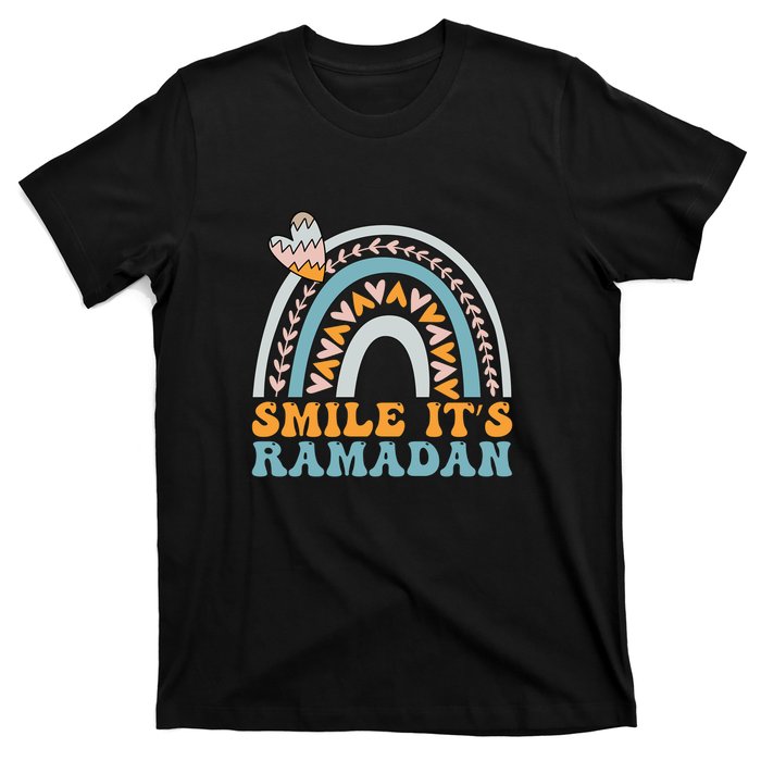 Rainbow Smile Its Ramadan For Muslim Gift Ramadan Mubarak T-Shirt