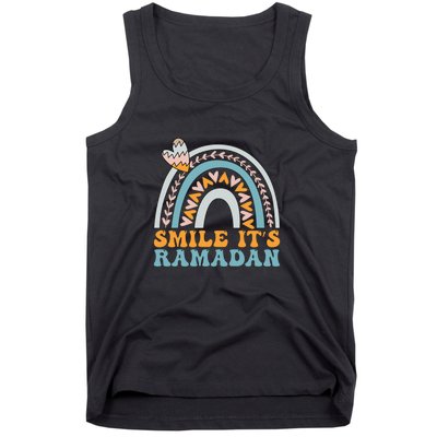 Rainbow Smile Its Ramadan For Muslim Gift Ramadan Mubarak Tank Top