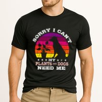 Retro Sorry I CanT My Plants And Dogs Need Me Gardener Cooling Performance Crew T-Shirt