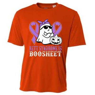 Rett Syndrome Is Boo Sheet Rett Syndrome Warrior Halloween Cooling Performance Crew T-Shirt