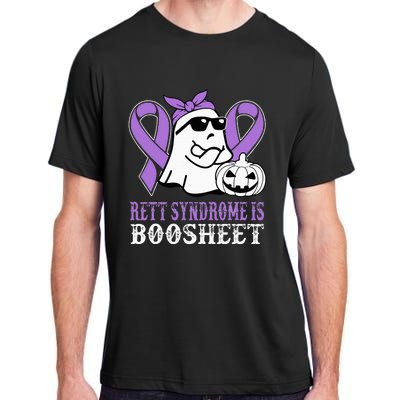 Rett Syndrome Is Boo Sheet Rett Syndrome Warrior Halloween Adult ChromaSoft Performance T-Shirt