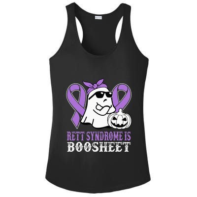 Rett Syndrome Is Boo Sheet Rett Syndrome Warrior Halloween Ladies PosiCharge Competitor Racerback Tank