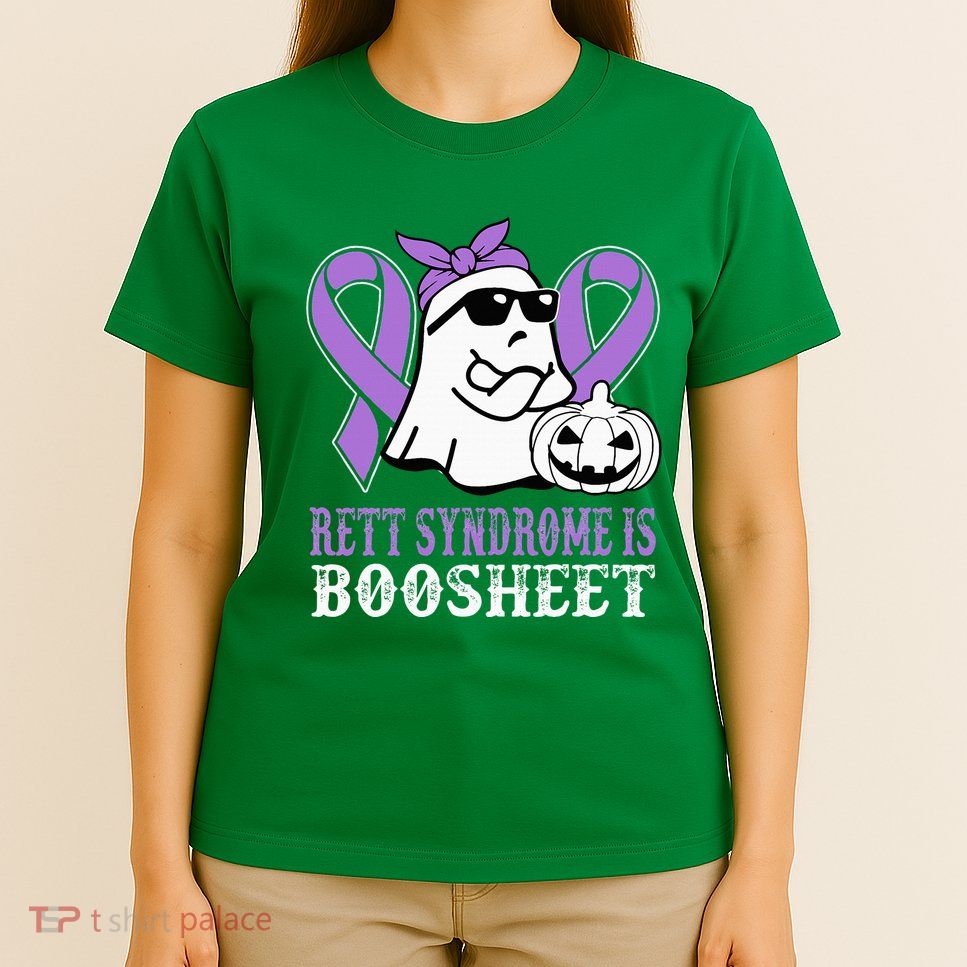 Rett Syndrome Is Boo Sheet Rett Syndrome Warrior Halloween T-Shirt