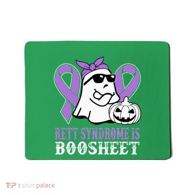 Rett Syndrome Is Boo Sheet Rett Syndrome Warrior Halloween Mousepad
