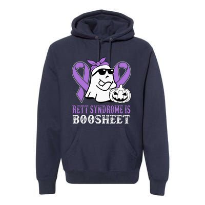 Rett Syndrome Is Boo Sheet Rett Syndrome Warrior Halloween Premium Hoodie