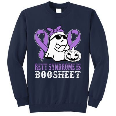 Rett Syndrome Is Boo Sheet Rett Syndrome Warrior Halloween Tall Sweatshirt