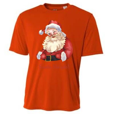 Retro Santa In Vintage Sleigh All Day Christmas Meaningful Gift Cooling Performance Crew T-Shirt