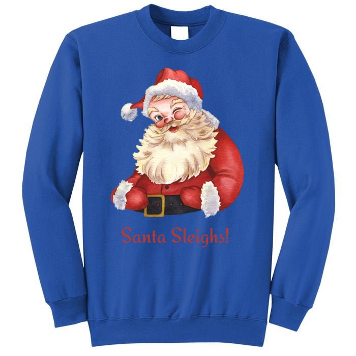 Retro Santa In Vintage Sleigh All Day Christmas Meaningful Gift Sweatshirt