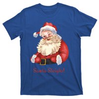 Retro Santa In Vintage Sleigh All Day Christmas Meaningful Gift T-Shirt