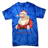 Retro Santa In Vintage Sleigh All Day Christmas Meaningful Gift Tie-Dye T-Shirt