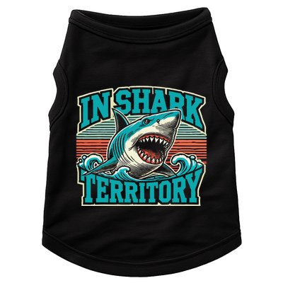 Retro Shark In Shark Territory Doggie Tank
