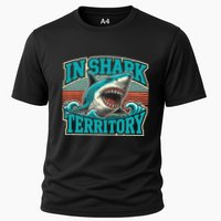 Retro Shark In Shark Territory Performance Shirt