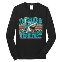 Retro Shark In Shark Territory Long Sleeve Shirt