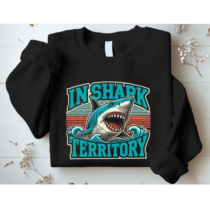 Retro Shark In Shark Territory Sweatshirt