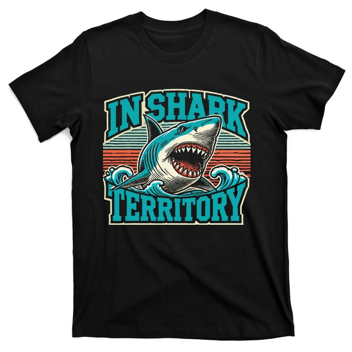 Retro Shark In Shark Territory T-Shirt