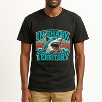 Retro Shark In Shark Territory Tall T-Shirt
