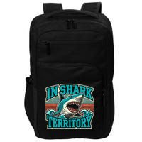 Retro Shark In Shark Territory Impact Tech Backpack