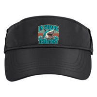 Retro Shark In Shark Territory Adult Drive Performance Visor