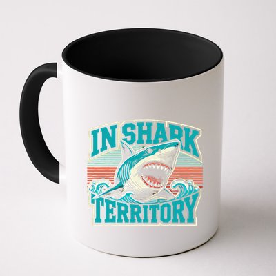 Retro Shark In Shark Territory Mug
