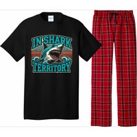 Retro Shark In Shark Territory Pajama Set