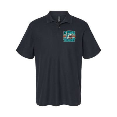 Retro Shark In Shark Territory Polo