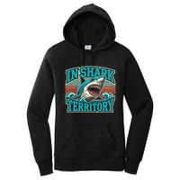 Retro Shark In Shark Territory Women's Pullover Hoodie