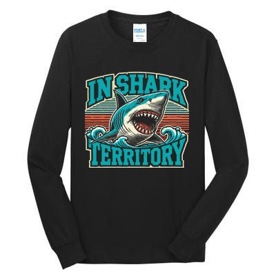 Retro Shark In Shark Territory Tall Long Sleeve T-Shirt