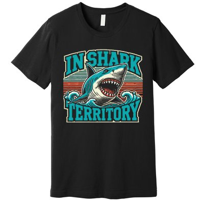 Retro Shark In Shark Territory Premium T-Shirt