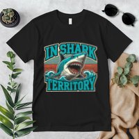 Retro Shark In Shark Territory Premium T-Shirt