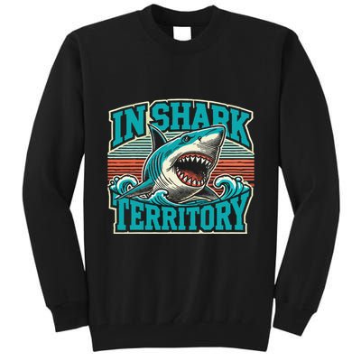 Retro Shark In Shark Territory Tall Sweatshirt