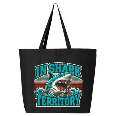 Retro Shark In Shark Territory 25L Jumbo Tote