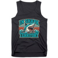 Retro Shark In Shark Territory Tank Top