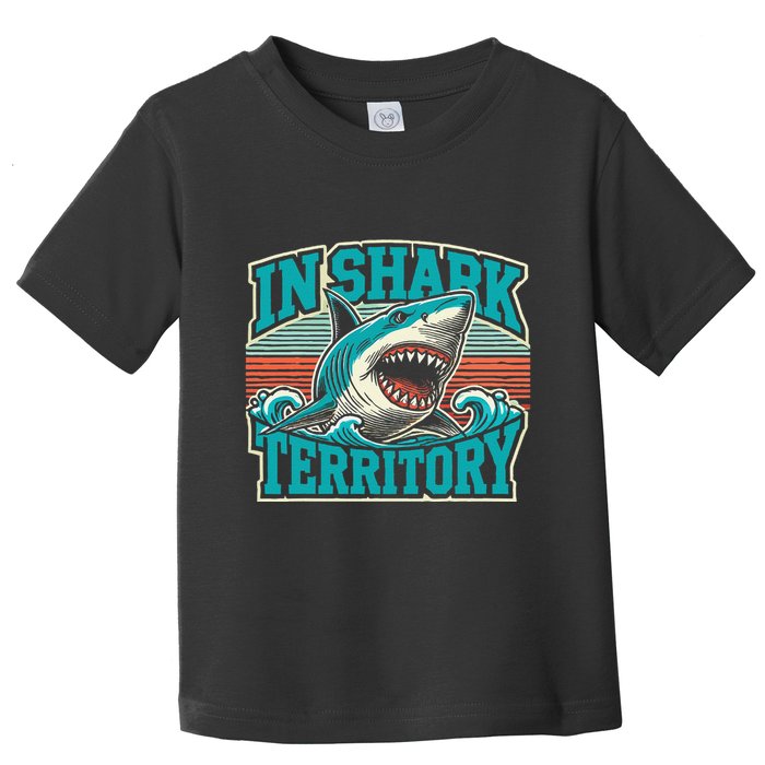 Retro Shark In Shark Territory Toddler T-Shirt