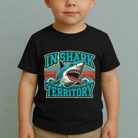 Retro Shark In Shark Territory Toddler T-Shirt