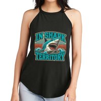Retro Shark In Shark Territory Women's Perfect Tri Rocker Tank