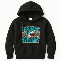 Retro Shark In Shark Territory Kids Hoodie