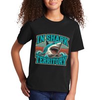 Retro Shark In Shark Territory Kids T-Shirt