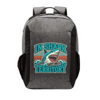 Retro Shark In Shark Territory Vector Backpack