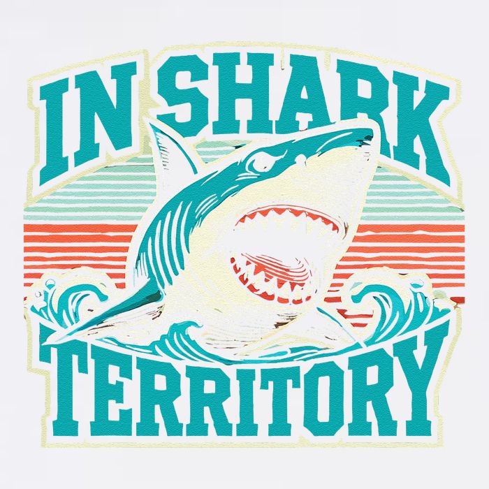 Retro Shark In Shark Territory Garment-Dyed Sweatshirt