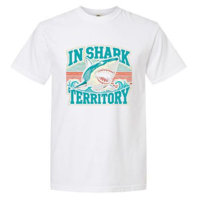 Retro Shark In Shark Territory Garment-Dyed Heavyweight T-Shirt