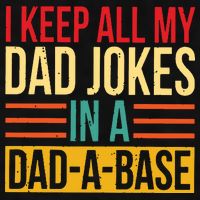 Retro Sayings I Keep All My Dad Jokes In A Dad A Base Ladies PosiCharge Tri-Blend Wicking Tank