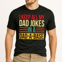Retro Sayings I Keep All My Dad Jokes In A Dad A Base Performance Shirt