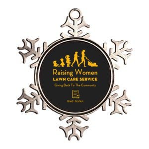 Rodney Smith Jr Raising Women Lawn Care Service Metallic Star Ornament