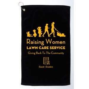 Rodney Smith Jr Raising Women Lawn Care Service Platinum Collection Golf Towel